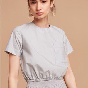 Aritzia Wilfred WHITE Lausanne T-shirt Blouse